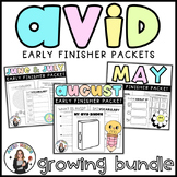 AVID Early Finisher Activity Packets - Includes WICOR Skil
