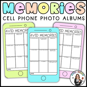 Preview of AVID End of Year | iphone Memories Photo Book  | Recruitment Bulletin Board