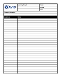 AVID FNT Cornell Notes Template