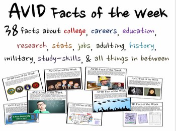 Preview of AVID Facts of the Week (REVISED AND EXPANDED FOR 2023-2024)
