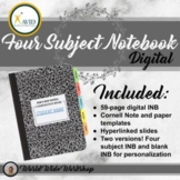 AVID Four-Subject Digital Interactive Notebook (Digital INB)