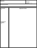 AVID Note Templates for Math - Cornell Notes