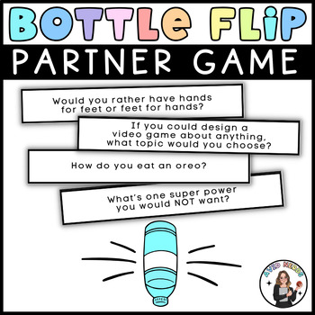 Preview of AVID Partner Icebreaker | Team Building Activity - Bottle Flip