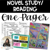 AVID Reading/Novel Study One-Pager EDITABLE