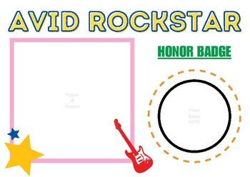 Preview of AVID Student Rockstar Badges