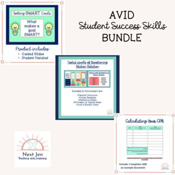 Preview of AVID/Student Success (Growing) Bundle