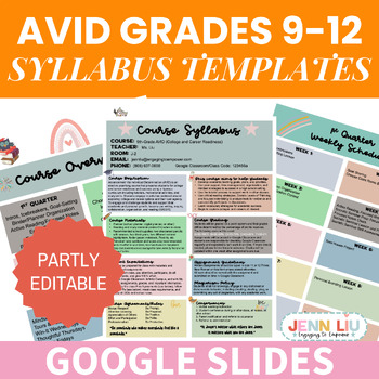 Preview of AVID Syllabus FREE