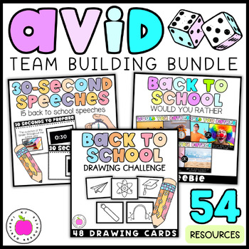 Preview of AVID Team Building Digital and Printable Activities