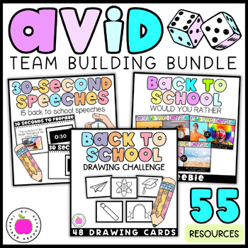 Preview of AVID Team Building Digital and Printable Activities