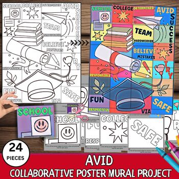 Preview of AVID Terms Collaborative Poster Mural Project- Avid Activities