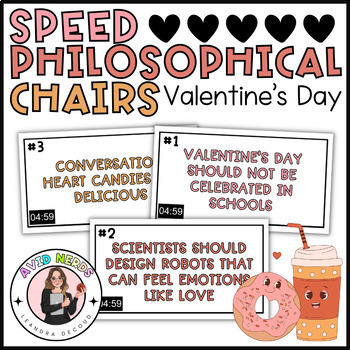 Preview of AVID Valentine's Day Activity - Speed Philosophical Chairs for Team Building