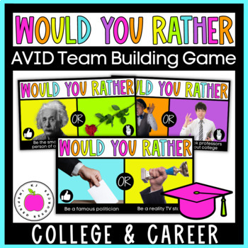 Preview of AVID Would You Rather Activity - College and Career - DIgital Team Building Game
