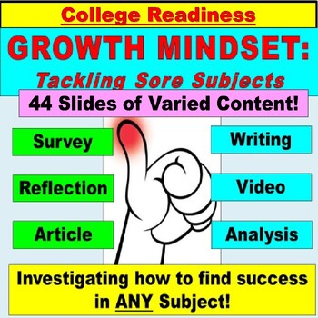 Preview of Growth Mindset and Success PowerPoint, Google Slides for avid learners