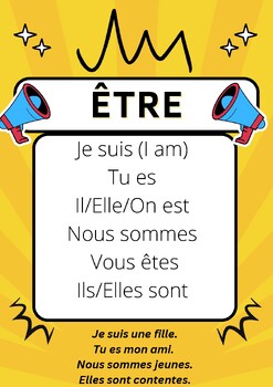 Preview of AVOIR/ÊTRE POSTERS FRENCH AUXILIARY VERBS