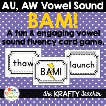 Vowel Sounds Practice Game, O, AU, AW