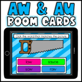 AW and AU Boom Cards Picture Word Match