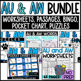 AW and AU Bundle: Worksheets, Reading Passages, Bingo, Puz