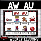 Science of Reading AW AU | Diphthong Worksheets and Games