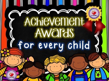 Preview of AWARD CERTIFICATES- END OF YEAR ELEMENTARY