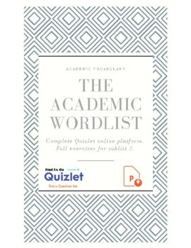 Preview of AWL. Academic Word List. Sublist 2.  Vocabulary. GMAT. GED. SAT. TESOL. IELTS.