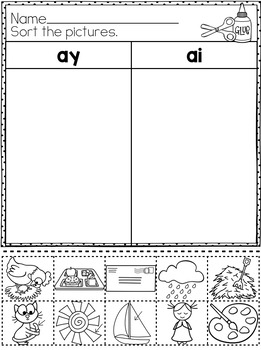 AY and AI Worksheets and Activities by Stephany Dillon | TpT