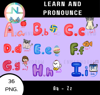 Preview of Aa-Zz Learn and pronounce the English consonants