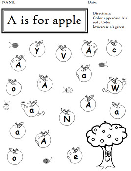 Preview of Aa letter Identification