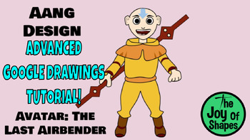 Preview of Aang From Avatar: The Last Airbender Expert Level Google Drawings Tutorial