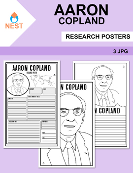 Preview of Aaron Copland Research Posters | 3 Posters