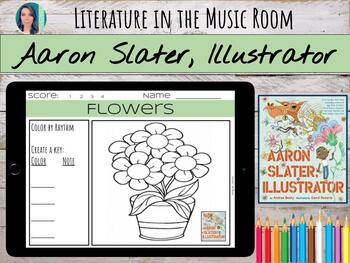 Preview of Aaron Slater, Illustrator (Beaty) Music, Art, & Writing Lesson on Google Slides