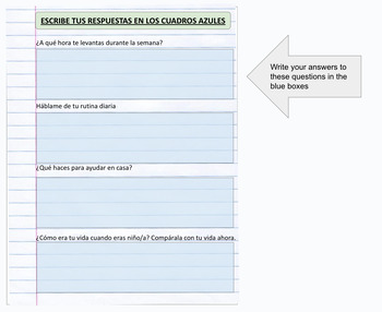 Preview of Ab initio Spanish EXPERIENCIAS digital revision booklet speaking