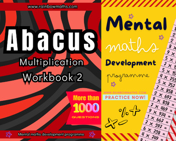Preview of Abacus Multiplication workbook 2 Level 2+