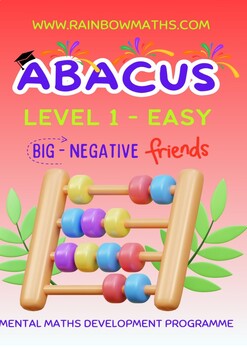 Preview of Abacus Negative friends formulas Level 1 Soroban Easy