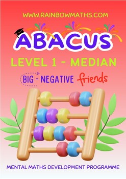 Preview of Abacus Soroban Negative friends Mental Maths Median