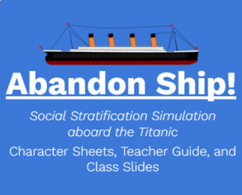 Preview of Abandon Ship! Titanic Social Stratification Game
