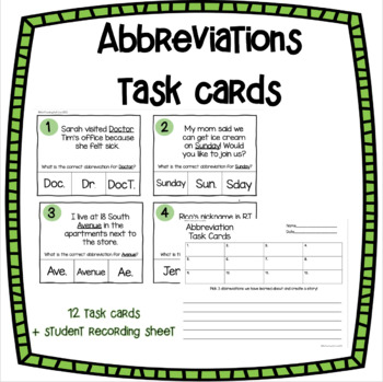 task assignment abbreviation
