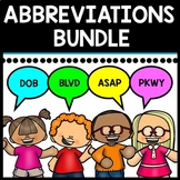 Abbreviations Bundle - Task Cards - Special Education - Wr