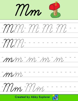 Abby Explorer - Cursive Script Tracing by AbbyExplorer | TpT