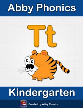 Preview of Abby Phonics - Kindergarten - The Letter T Series