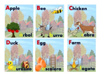 Preview of Abc/ Farm Alphabet Dual Language
