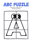 Abc puzzle Print, color, laminate, cut  and start puzzling
