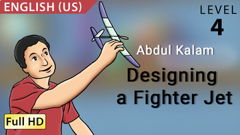 Preview of Abdul Kalam, Designing a Fighter Jet: Animated story in  English (US)