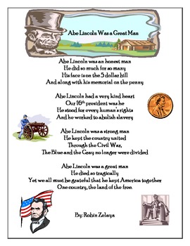 Preview of Abe Lincoln Poem