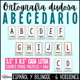Abecedario Bilingüe Ortografía Dudosa - Bilingual Spanish 
