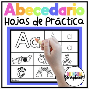 Abecedario Hojas de Trabajo No Prep Alphabet in Spanish | TPT