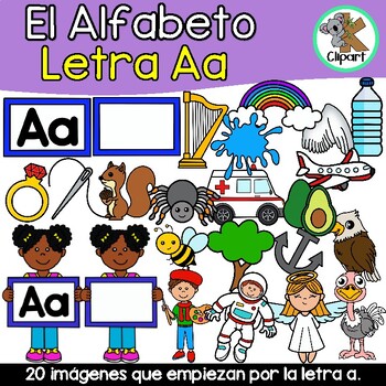 Abecedario - Letra A Clipart by K Clipart | TPT