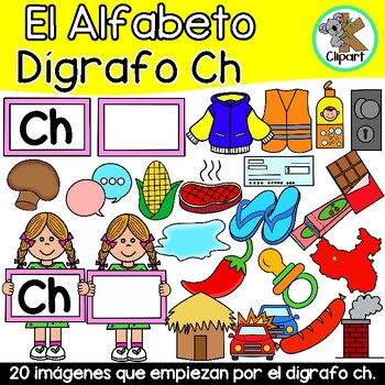 Abecedario - Letra Ch Clipart by K Clipart | TPT