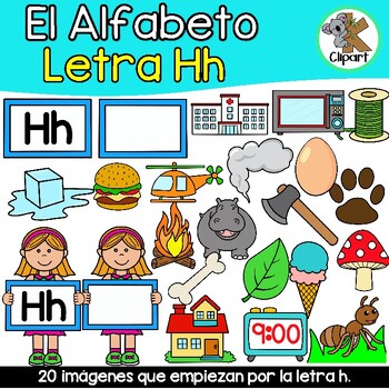 Abecedario - Letra H Clipart by K Clipart | TPT