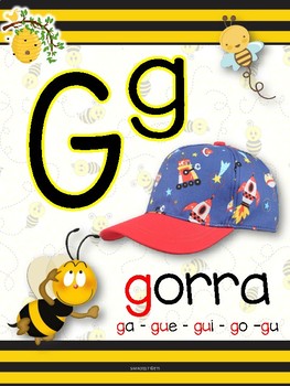 Abecedario Motivo Abejas by Educative Teaching Ideas | TpT