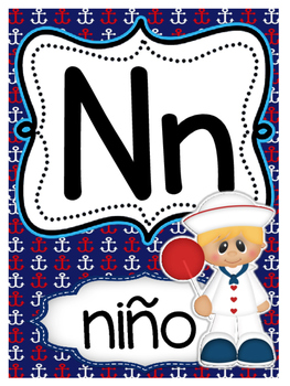 Abecedario - Motivo Nautical by Educative Teaching Ideas | TPT